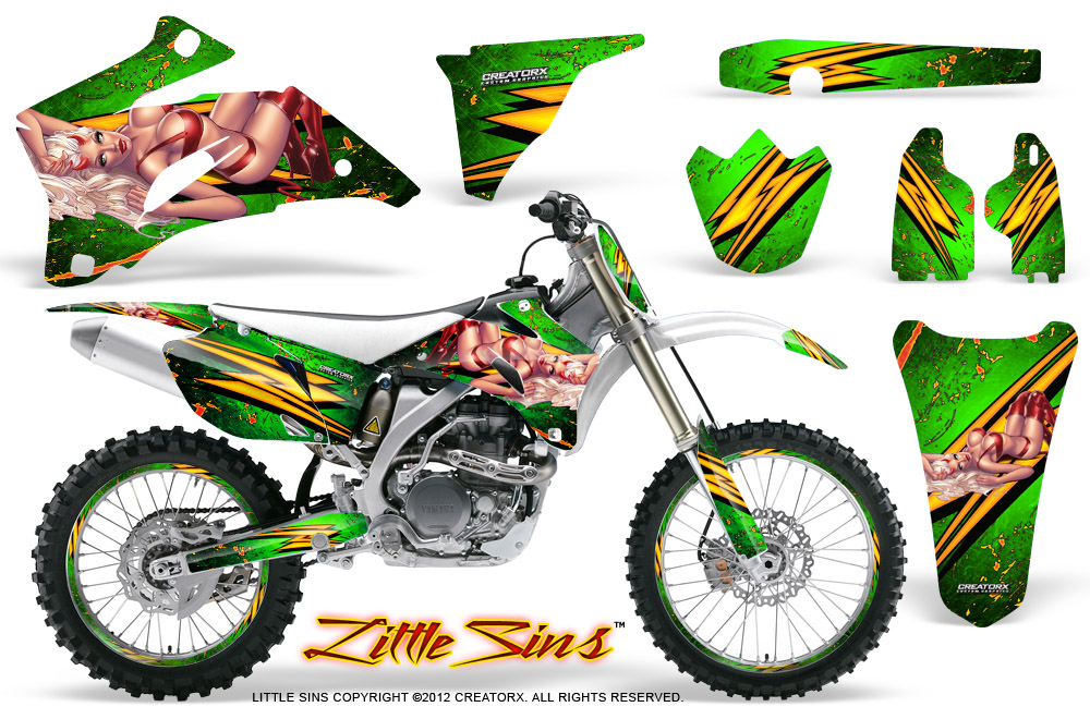 Yamaha YZ 250F 450F 06-09 Little Sins Green NP Rims